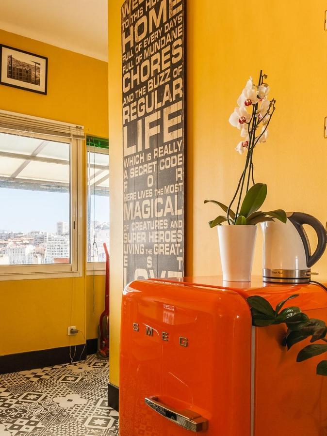 Le Ptit Jaune- Terrasse Sur Le Vieux Port Marseille Exteriér fotografie